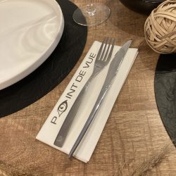 airlaid servet bedrukt wit